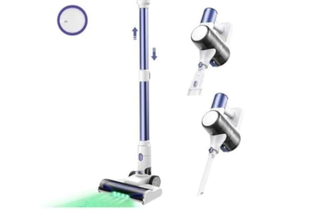 Cordless vacuum discounted from £99.99 to £84.98 for one week only.