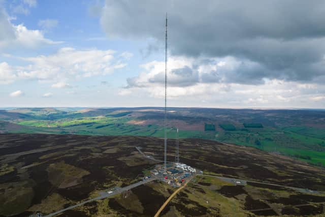 The new Bisdale TV mast.