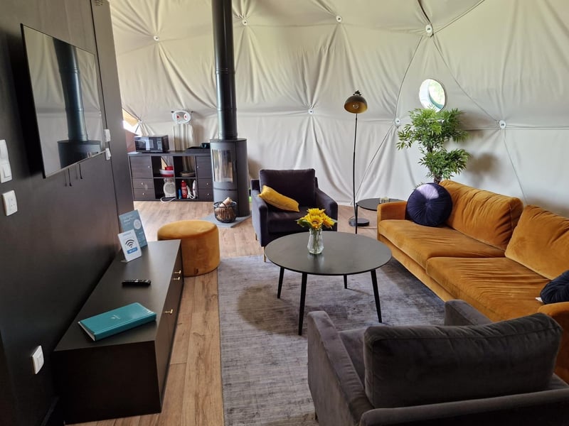 The comfortable living area