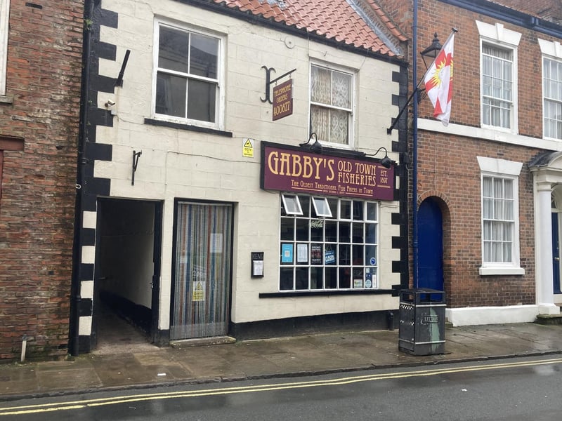 Gabby's Chippy is situated in the historic Bridlington Old Town on the High Street. A Tripadvisor review said "Brilliant vegan/veggie options which makes a great change....even vegan scraps, yum! The portions are huge, very fresh, gorgeous batter on the fish option."