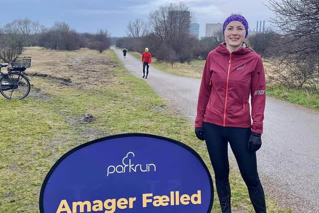 Scarborough AC's Rebecca Dent excelled at the parkrun un Copenhagen.
