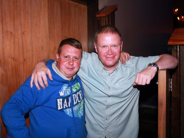 Kenneth and Barbican's resident DJ Tony Link in the Barbican.