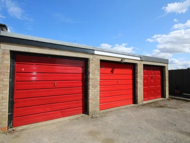 This single garage block is for sale with Reeds Rains with a guide price of £20,000.