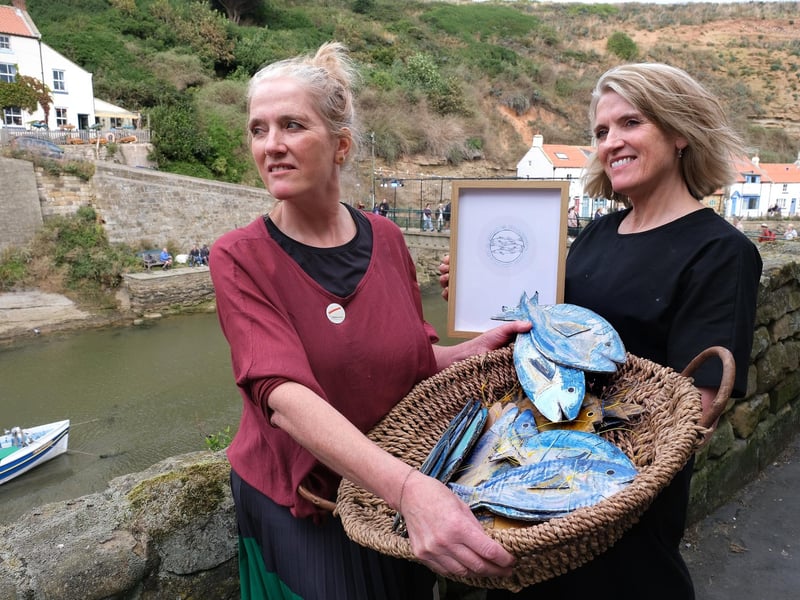 Artists and sisters Lisa Tindale and Stephanie Harland.