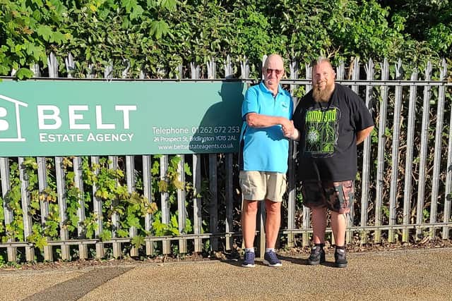 Billy Holdsworth, left, defeated David Knights in the Dukes Park Open Singles Merit, sponsored by Bel Estate Agents.