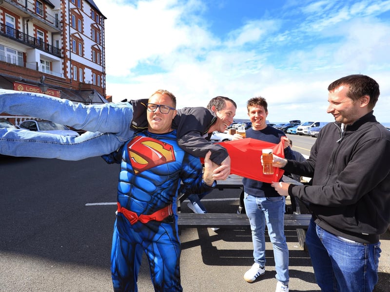 Calling in Superman to help out at The Met! picture: Richard Ponter