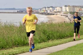 Bridlington Road Runners junior stars Alfie Verner, left, and Oceane Price, set PBs at Sewerby parkrun.