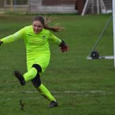 Heslerton Under-12s Girls in action against Strensall