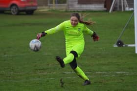Heslerton Under-12s Girls in action against Strensall