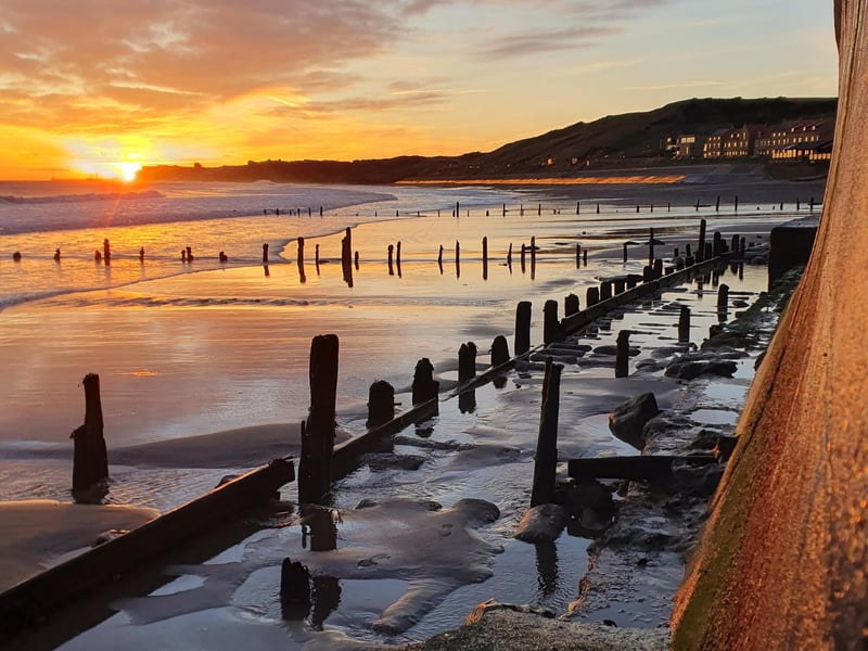 Sunrise at Sandsend beach
picture by Richard Hansell