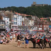 Blistering sunshine beat down on Scarborough during a heatwave in July.
