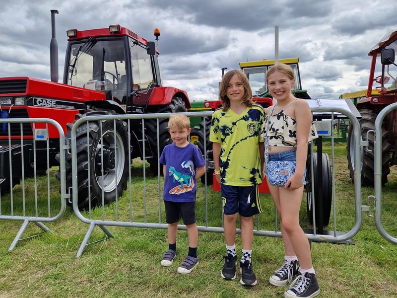 Eliza, Isaac and Henry from Filey were enjoying the show