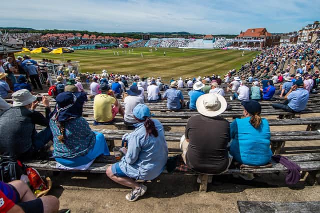 Scarborough's North Marine Road cricket ground.