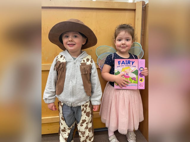 Little Rainbows youngsters in World Book Day costume.