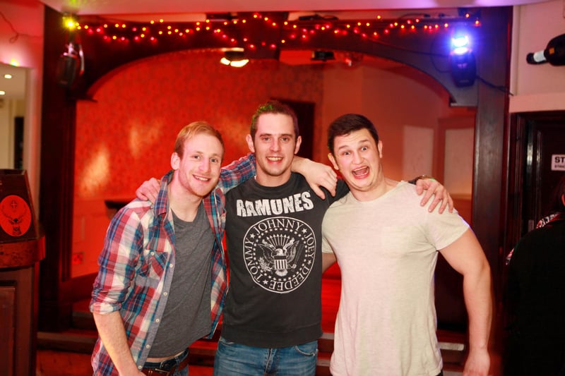 Danny, Ben and Matty enjoying student night in Bar2B