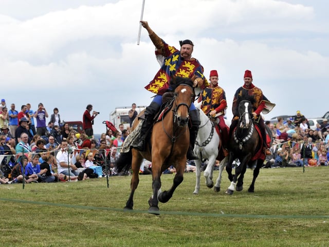 Medieval Joust event weekend at Scarborough Castle. picture by Andrew Higgins
