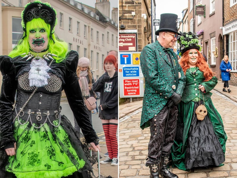 Some elaborate costumes on Church Street.