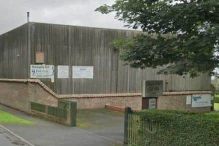Hunmanby Hall, sports hall proposed for demolition.