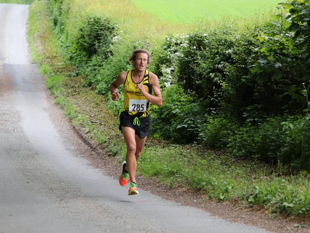 Bridlington Road Runner James Wilson was second overall and first Vet 40 at the Top of the Wolds 10K Challenge..