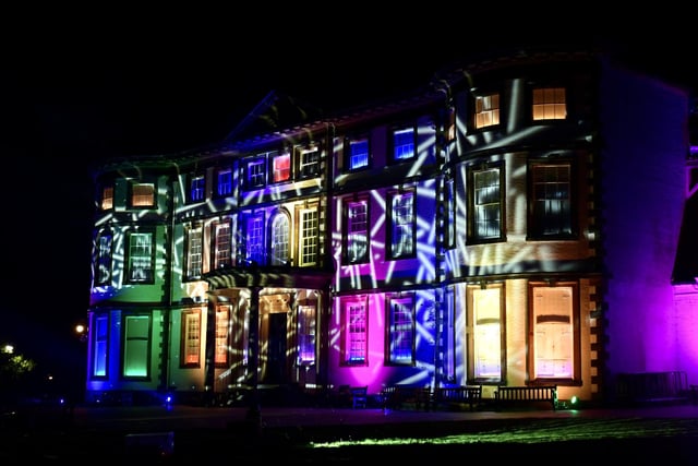 The end of the trail included a fabulous lights show that was projected onto the historic house.