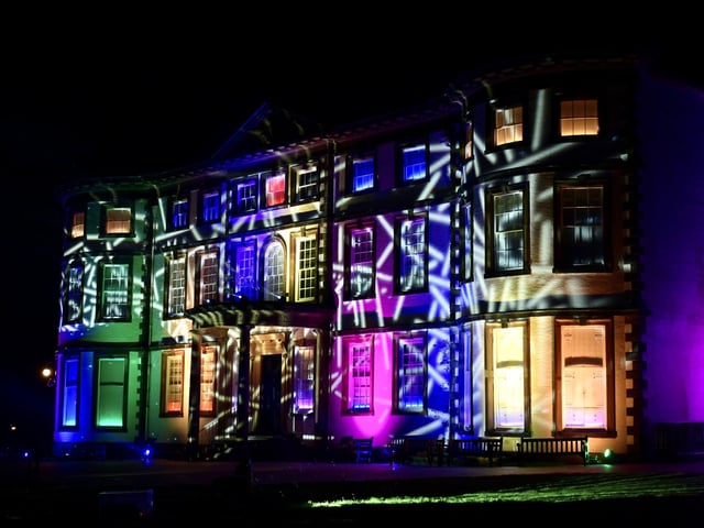 The end of the trail included a fabulous lights show that was projected onto the historic house.