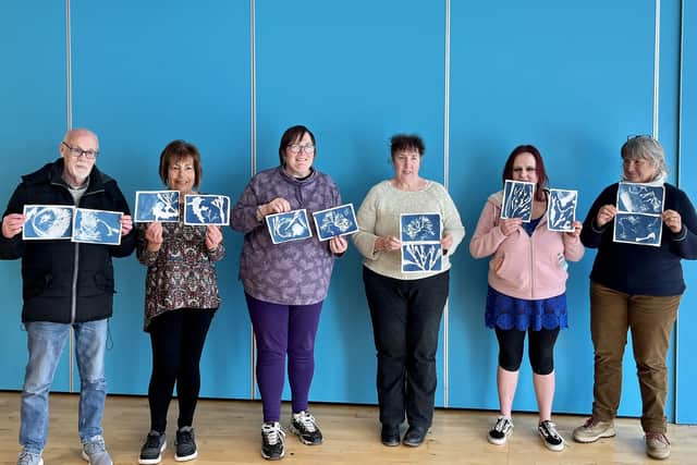 Members of the community display their creations