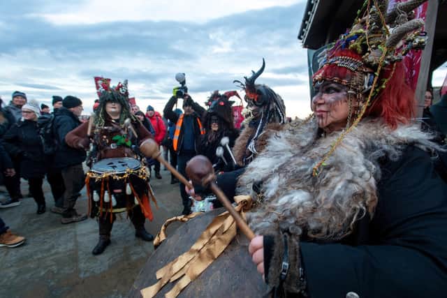 The Whitby Krampus Run in Whitby.