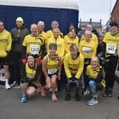 Brid Road Runners line up at the Snake Lane 10 Mile Race.