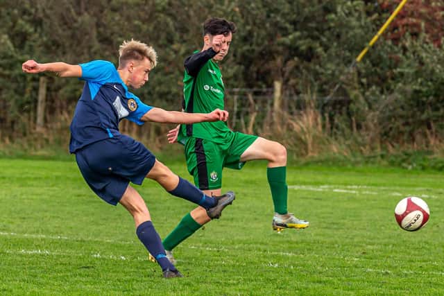 Bradley Dowson opens the scoring for the young Fishermen