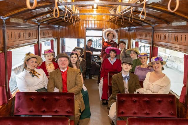 The Hello, Dolly! company went on a photo shoot to the steam railway at Pickering