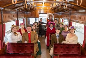 The Hello, Dolly! company went on a photo shoot to the steam railway at Pickering