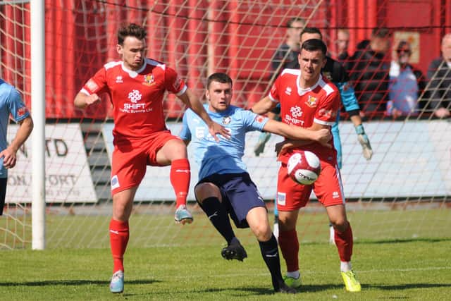 Matty Dixon and Jack Walters in action for the Seasiders.