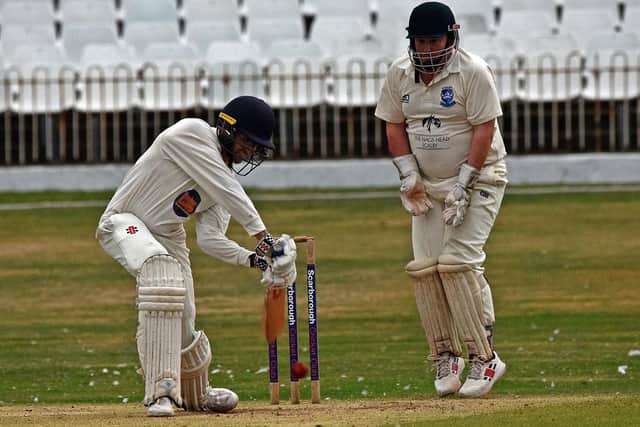 Ebberston skipper Jordan Welford steered his side to a win at home to Flixton 2nds. Photo by Simon Dobson