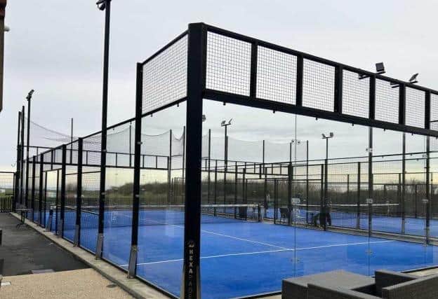A typical padel court. Photo courtesy of the applicant