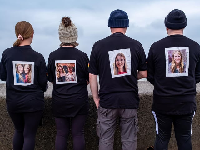 People did the walk in memory of loved ones.