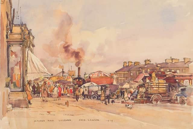 Fred Lawson's 'October Fair, Leyburn' – estimate: £500-800