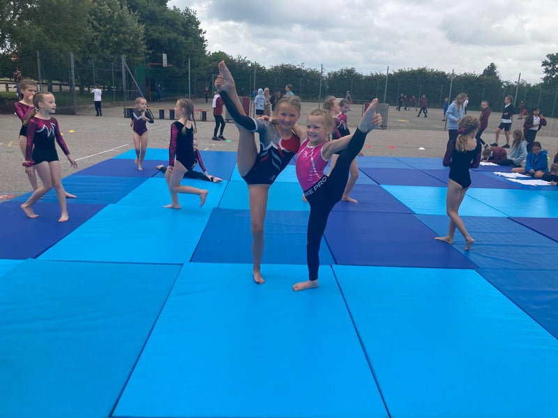 The gymnastics squad are in need of a 10 metre air track to practice their tumbles and a Just Giving page will be set up soon to help fund this.