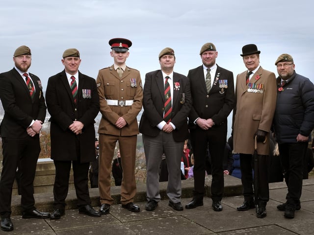 Members of The Yorkshire Regiment gather