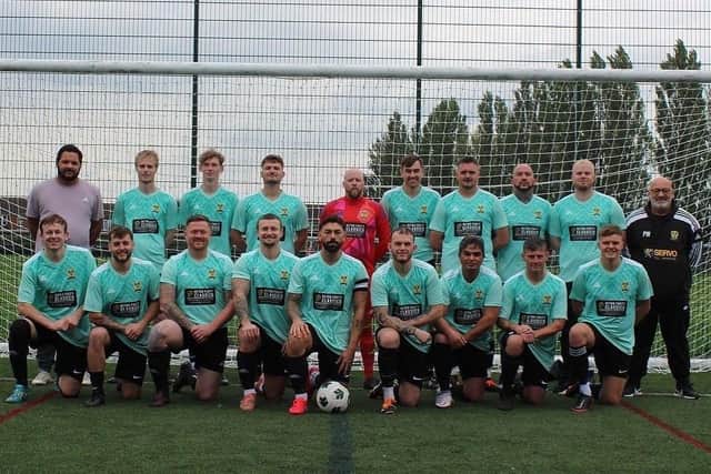 Westover Wasps show off their new kit sponsored by Retro Footy Classics.