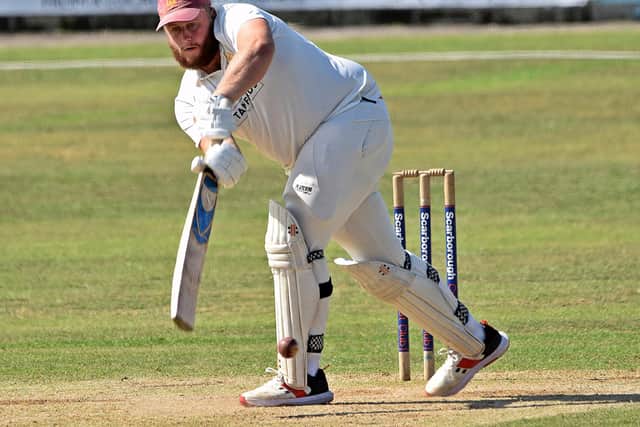 Pocklington CC in action against Scarborough CC. Photo by Simon Dobson