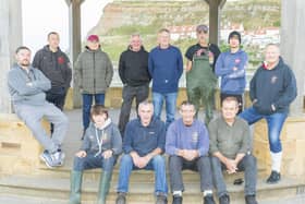 Group photo before WSAA League's opening match, back row - Dave Sayers, Andy Marr, Colin Stainthorpe, Paul Short, Danny Middlemas, Ryan Collinson - Dave Ward (sat LH) Peter Horbury (sat RH) - Front row - Joe Salter (Jnr), Denis Thompson, Bernard Vasey, Dave Perrett.