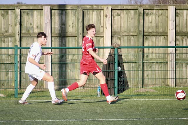 Bridlington Town lost 4-0 at Consett. Photo by Alexander Fynn