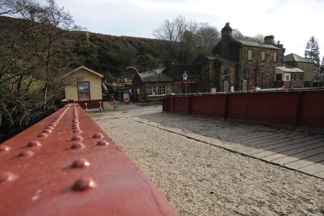 Goathland Station from Bridge 27A - Image: Mike Braham