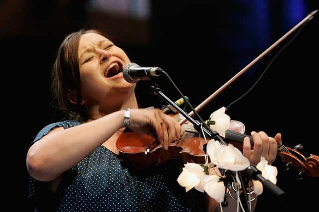 Folk musician Eliza Carthy performs live on stage at The Royal Albert Hall on March 25, 2009 in London.  
Photo by Jo Hale/Getty Images