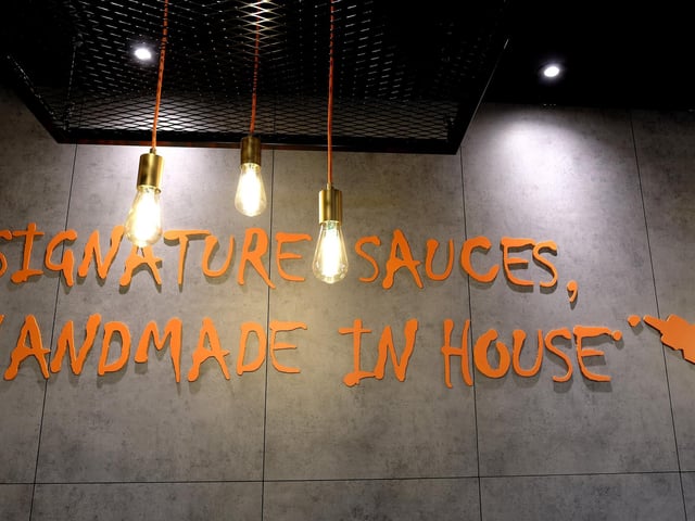 The new interior wall decoration.