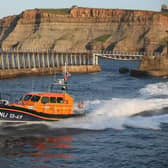 Lois Ivan, Whitby RNLI's new Shannon Class lifeboat.
picture: RNLI/Ceri Oakes