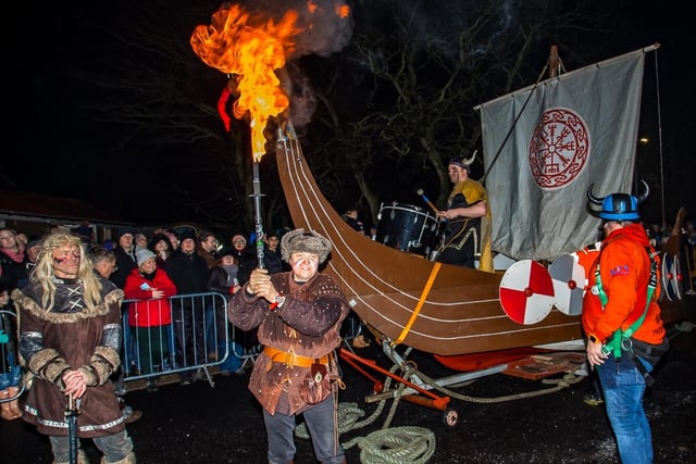 The Viking Longboat was followed by a beautiful Torchlight Procession with hundreds of people taking part.