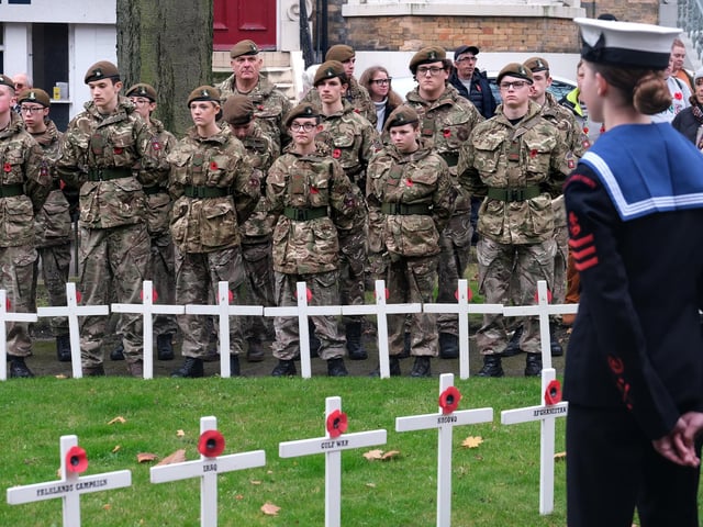 Reflecting during the service