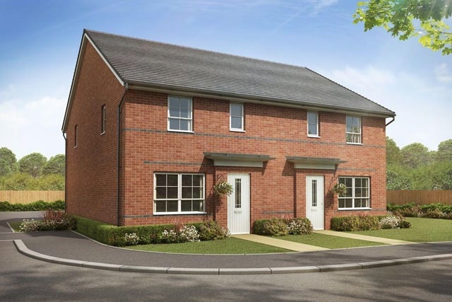 This new build two bedroom end terrace house is for sale with Barratt Homes for £153,000.