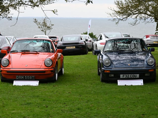 The dramatic backdrop of the North Sea was fitting for the stunning models on display.